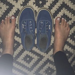Worn Blue Vans 💙